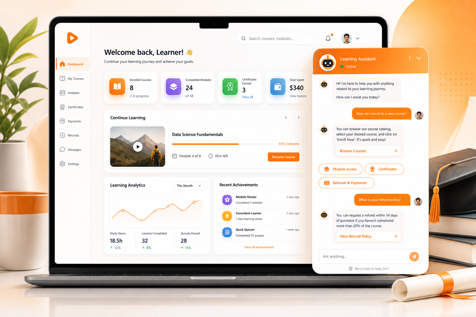 edtech-course-dashboard