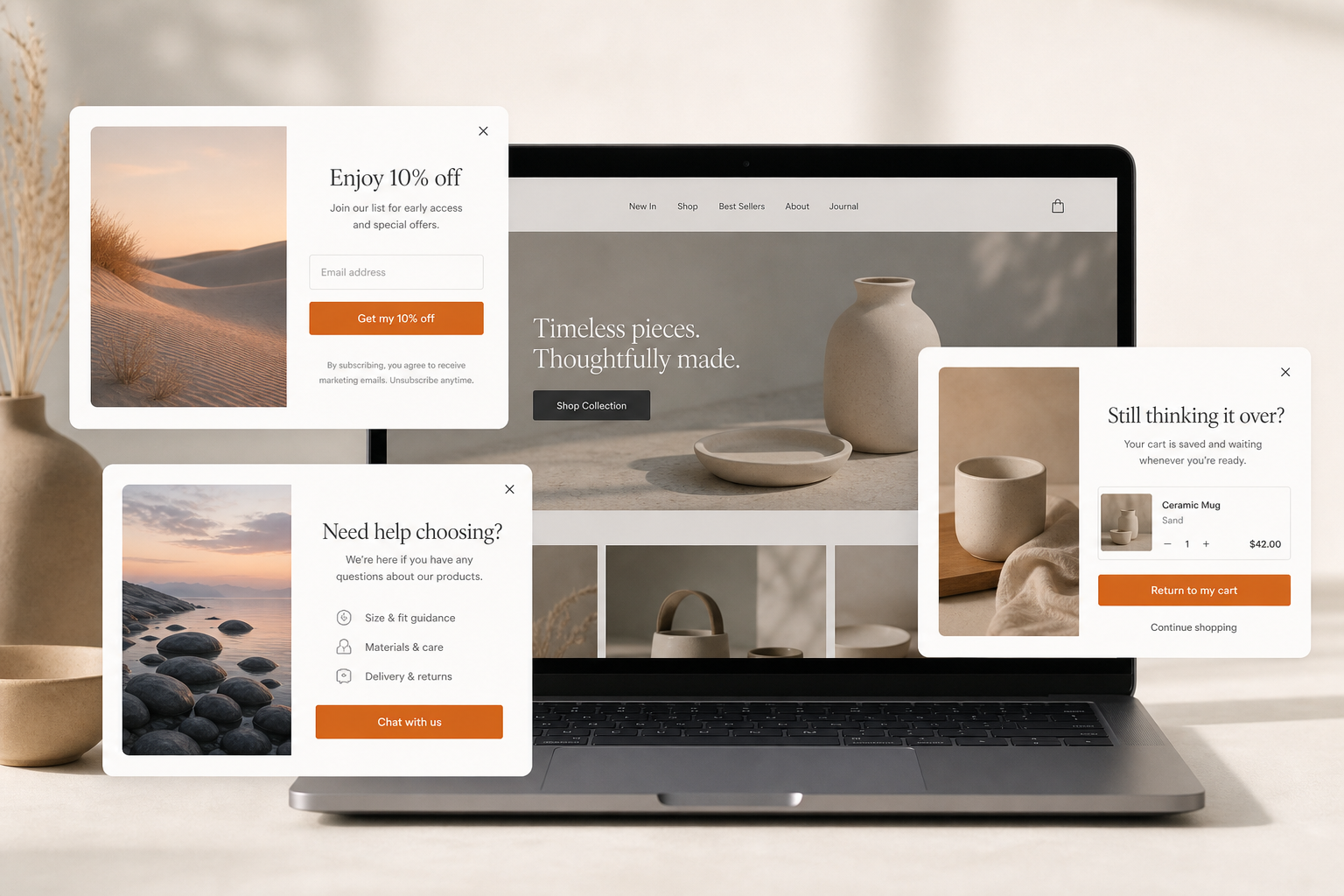 Popup copy examples for Shopify stores